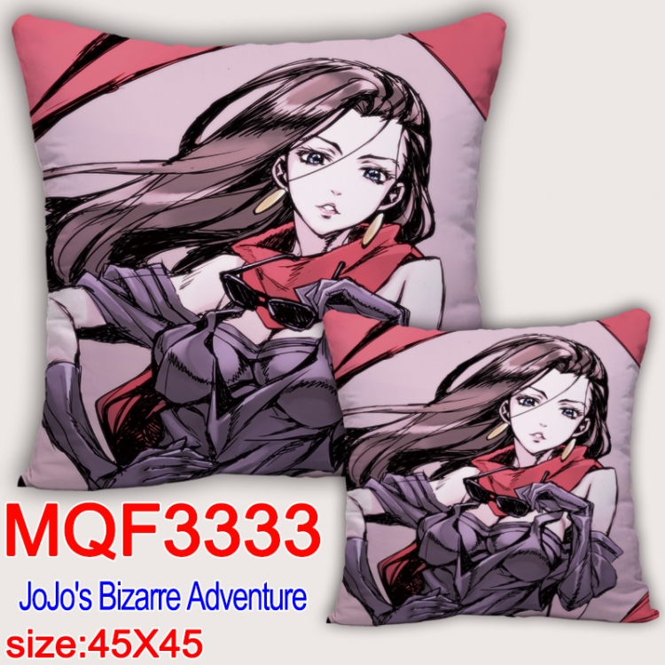 JoJos Bizarre Adventure  Anime square full-color pillow cushion 45X45CM NO FILLING   MQF-3333