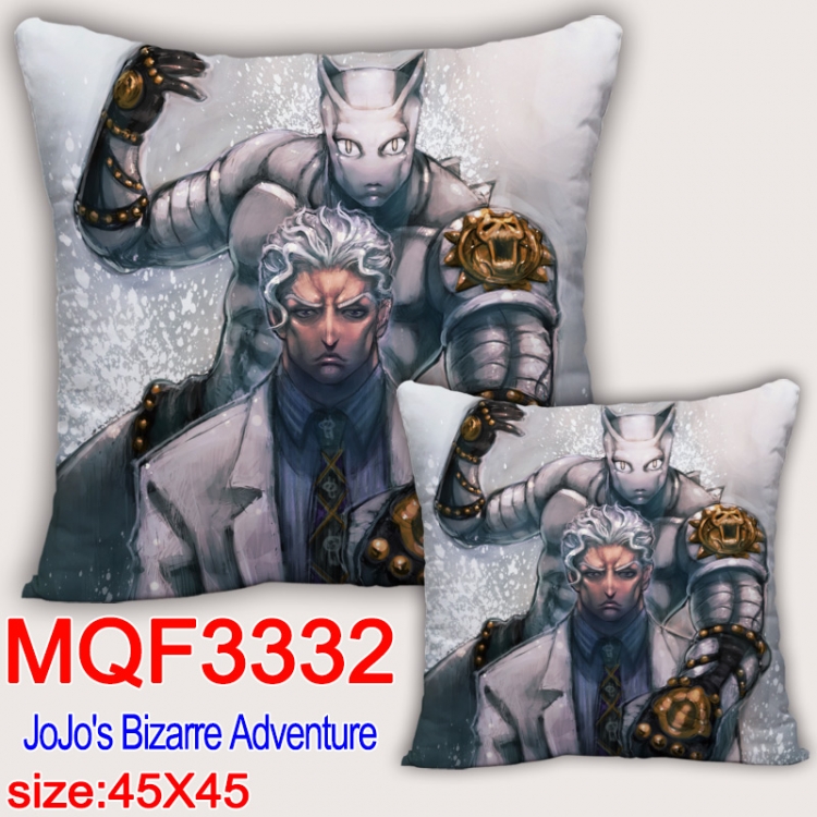 JoJos Bizarre Adventure  Anime square full-color pillow cushion 45X45CM NO FILLING  MQF-3332