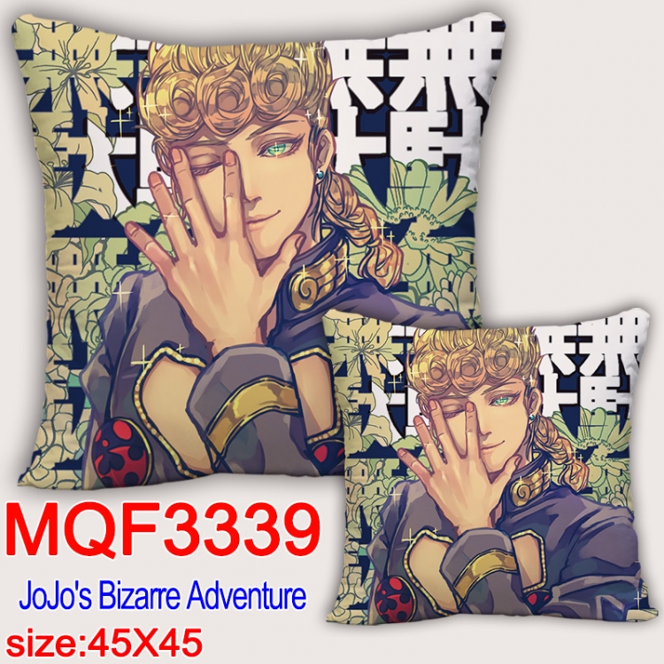 JoJos Bizarre Adventure  Anime square full-color pillow cushion 45X45CM NO FILLING  MQF-3339