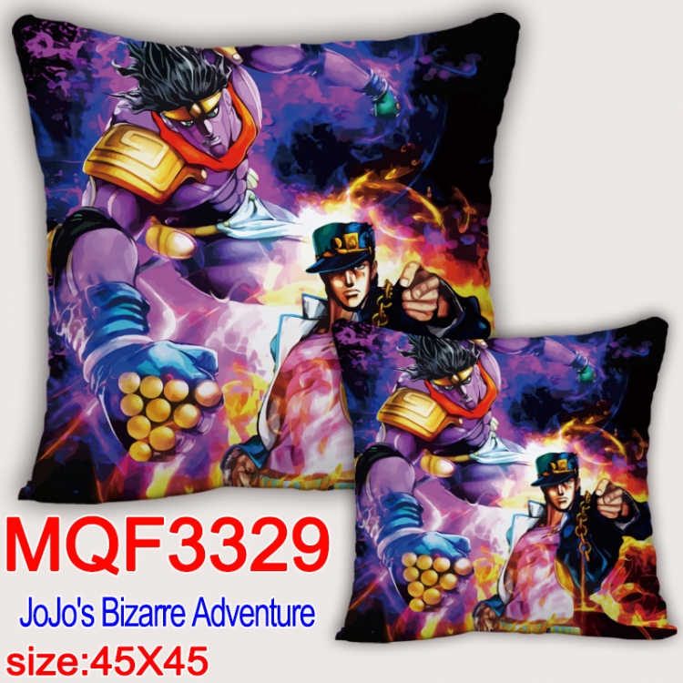 JoJos Bizarre Adventure  Anime square full-color pillow cushion 45X45CM NO FILLING MQF-3329