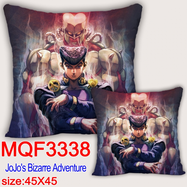 JoJos Bizarre Adventure  Anime square full-color pillow cushion 45X45CM NO FILLING MQF-3338