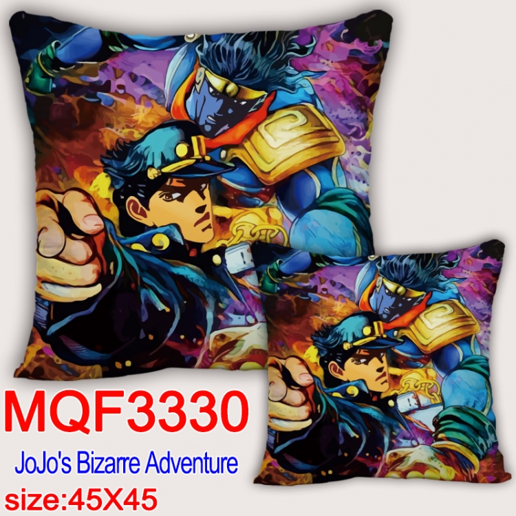 JoJos Bizarre Adventure  Anime square full-color pillow cushion 45X45CM NO FILLING  MQF-3330