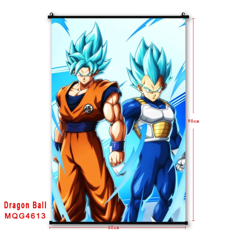 DRAGON BALL black Plastic rod Cloth painting Wall Scroll 60X90CM MQG-4614