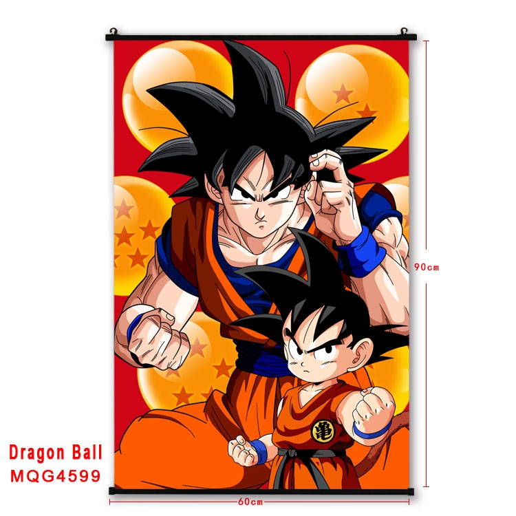 DRAGON BALL black Plastic rod Cloth painting Wall Scroll 60X90CM  MQG-4599