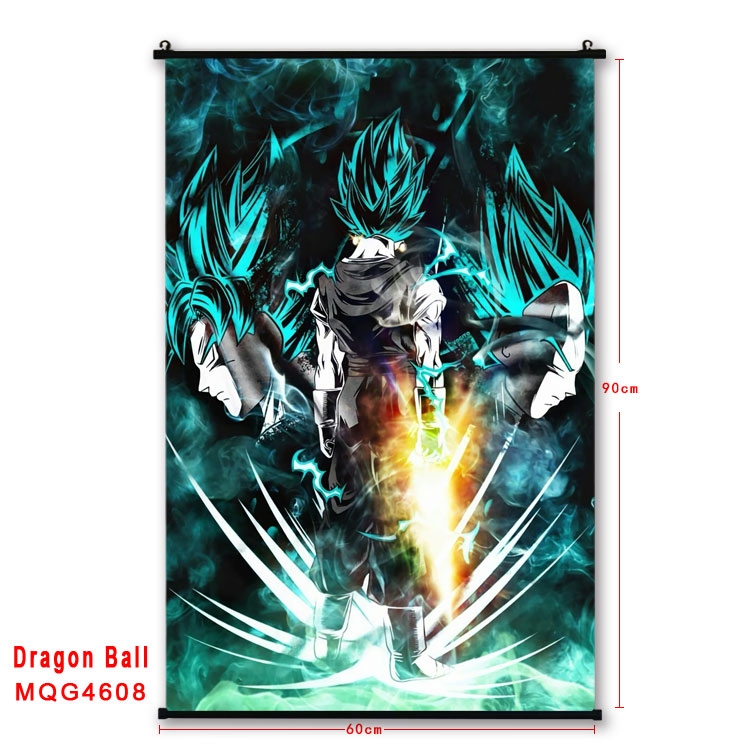 DRAGON BALL black Plastic rod Cloth painting Wall Scroll 60X90CM MQG-4608
