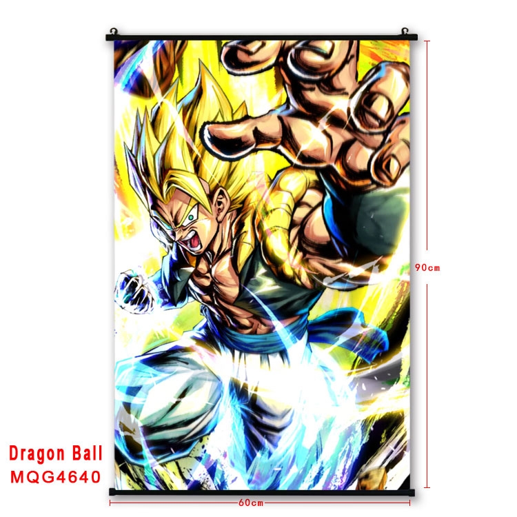 DRAGON BALL black Plastic rod Cloth painting Wall Scroll 60X90CM  MQG-4640
