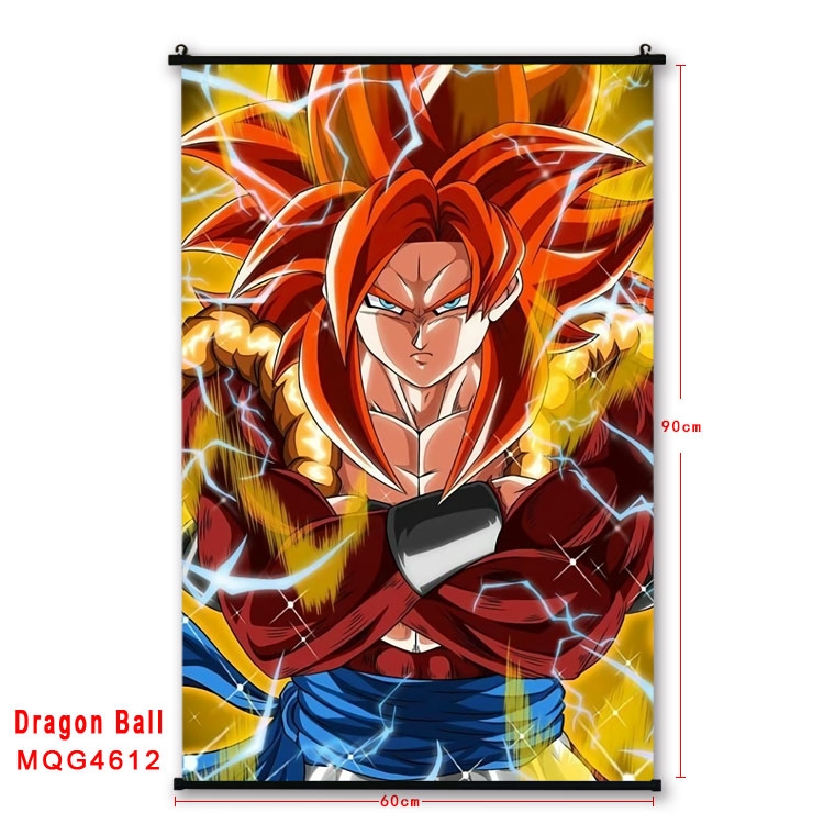 DRAGON BALL black Plastic rod Cloth painting Wall Scroll 60X90CM MQG-4612