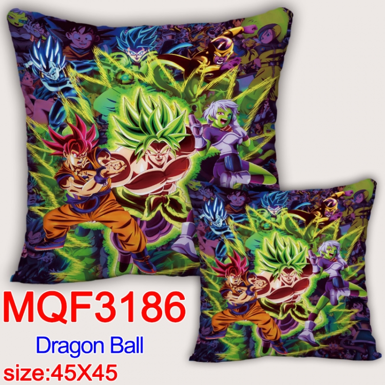 DRAGON BALL Anime square full-color pillow cushion 45X45CM NO FILLING  MQF-3186
