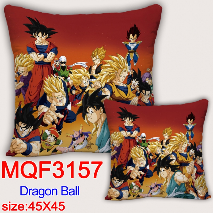 DRAGON BALL Anime square full-color pillow cushion 45X45CM NO FILLING MQF-3157