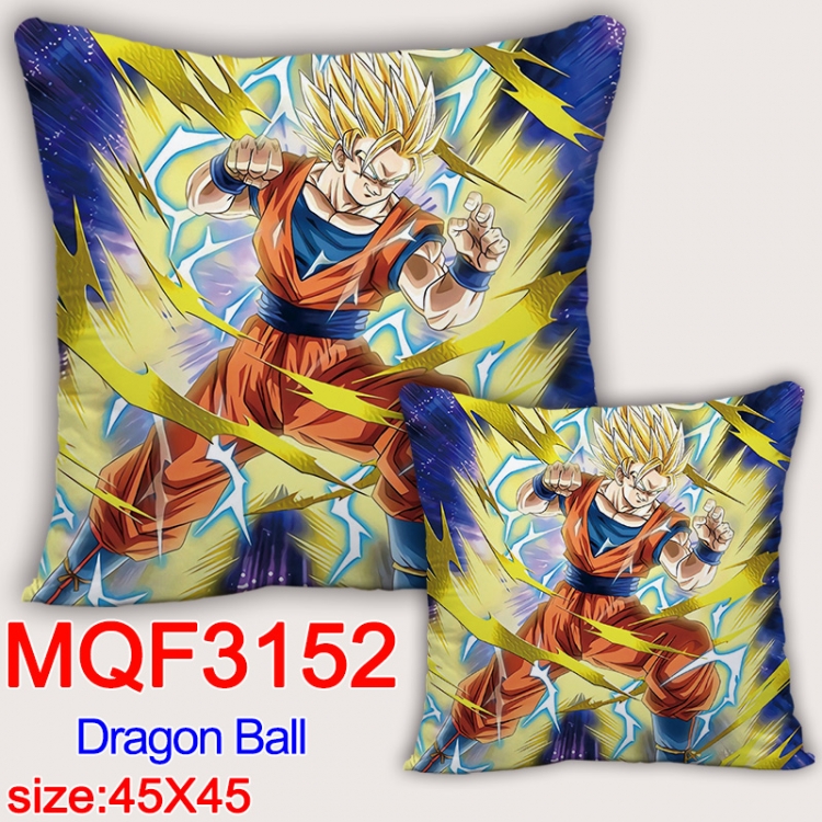 DRAGON BALL Anime square full-color pillow cushion 45X45CM NO FILLING MQF-3152