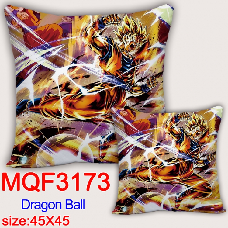 DRAGON BALL Anime square full-color pillow cushion 45X45CM NO FILLING MQF-3173