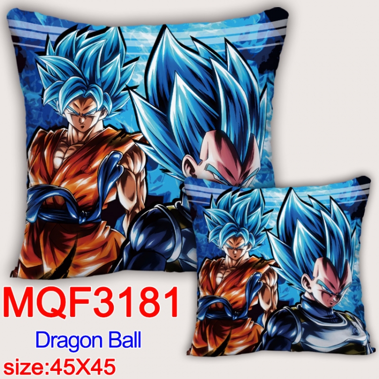 DRAGON BALL Anime square full-color pillow cushion 45X45CM NO FILLING MQF-3181