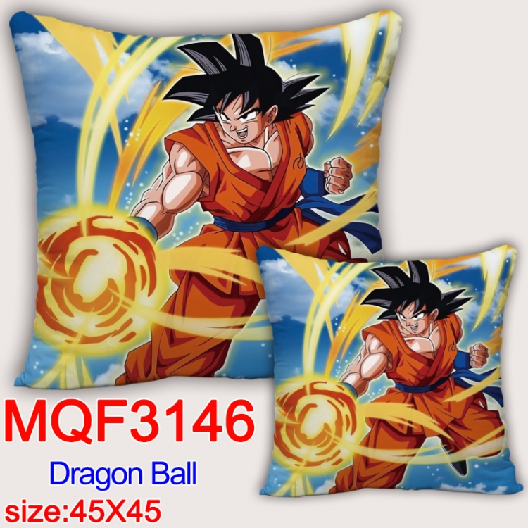 DRAGON BALL Anime square full-color pillow cushion 45X45CM NO FILLING MQF-3146