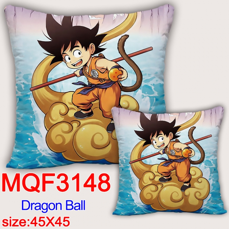 DRAGON BALL Anime square full-color pillow cushion 45X45CM NO FILLING  MQF-3148