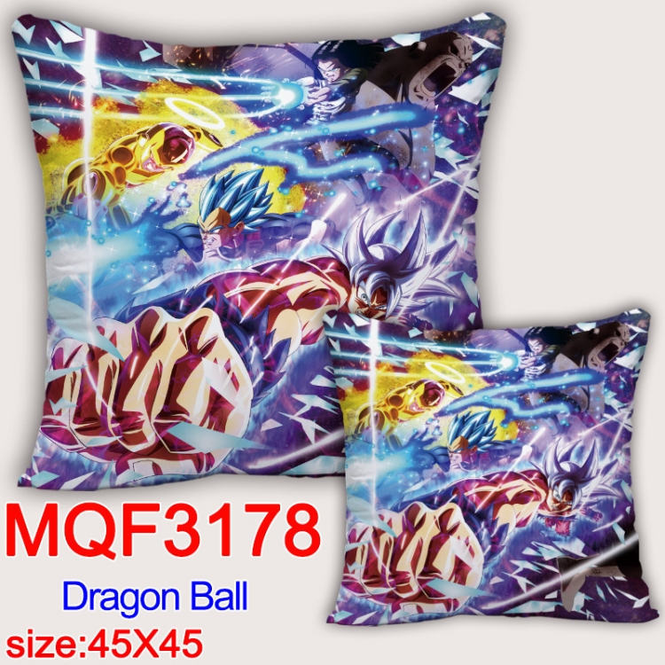 DRAGON BALL Anime square full-color pillow cushion 45X45CM NO FILLING MQF-3178