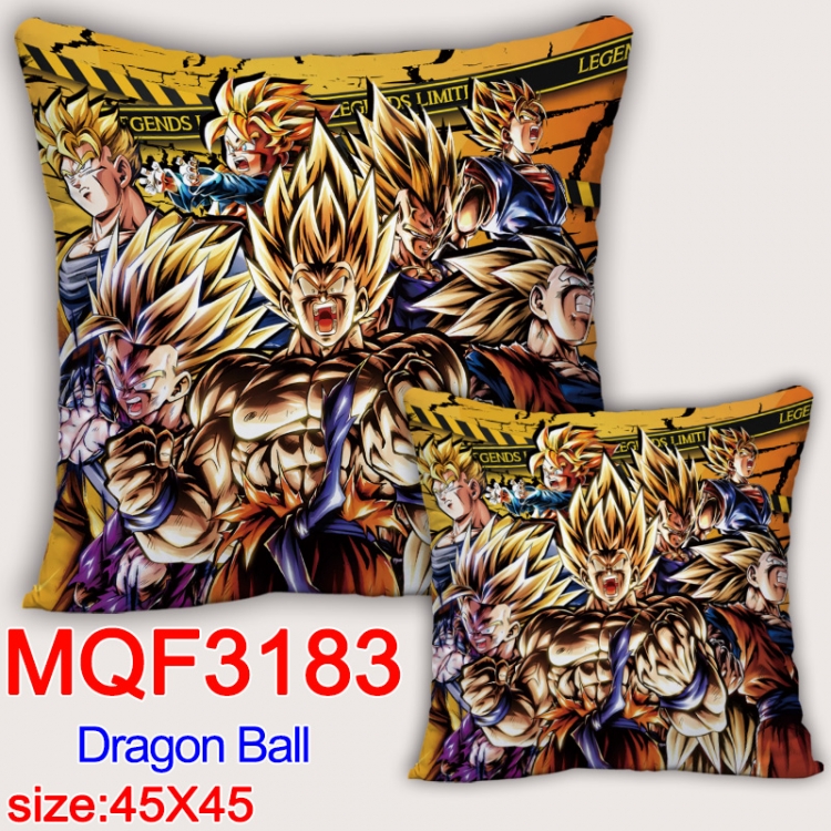 DRAGON BALL Anime square full-color pillow cushion 45X45CM NO FILLING MQF-3183