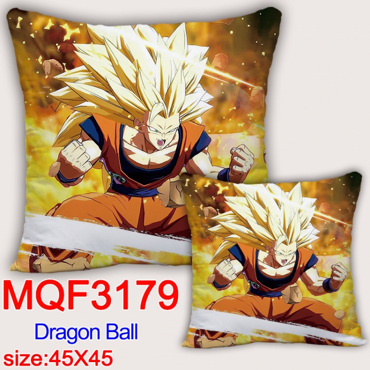 DRAGON BALL Anime square full-color pillow cushion 45X45CM NO FILLING MQF-3179