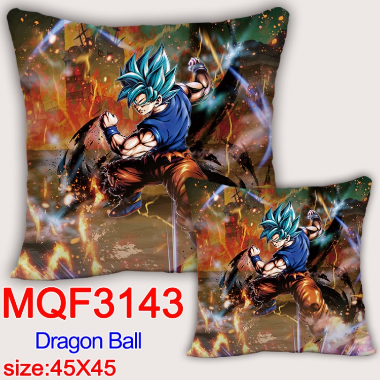 DRAGON BALL Anime square full-color pillow cushion 45X45CM NO FILLING MQF-3143