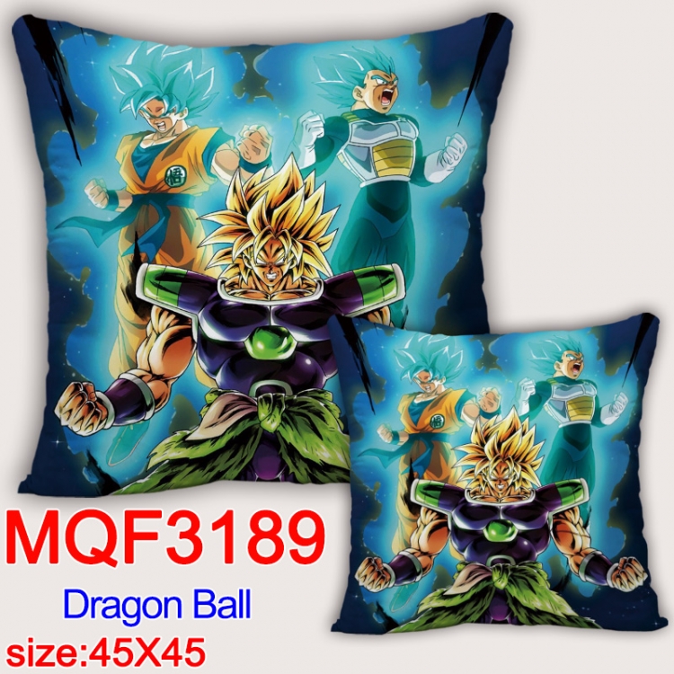 DRAGON BALL Anime square full-color pillow cushion 45X45CM NO FILLING MQF-3189