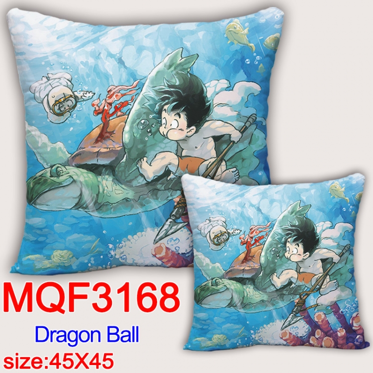 DRAGON BALL Anime square full-color pillow cushion 45X45CM NO FILLING  MQF-3168