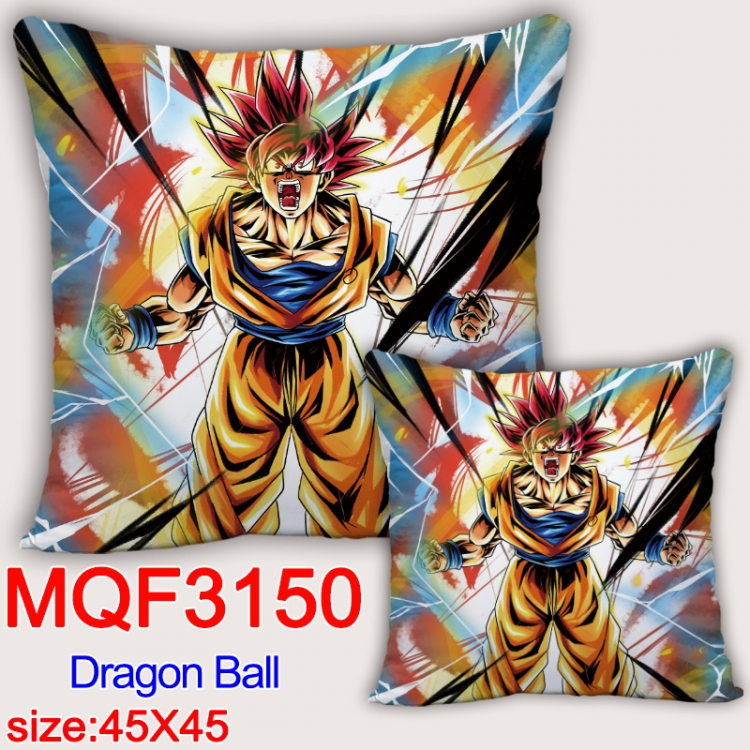 DRAGON BALL Anime square full-color pillow cushion 45X45CM NO FILLING  MQF-3150