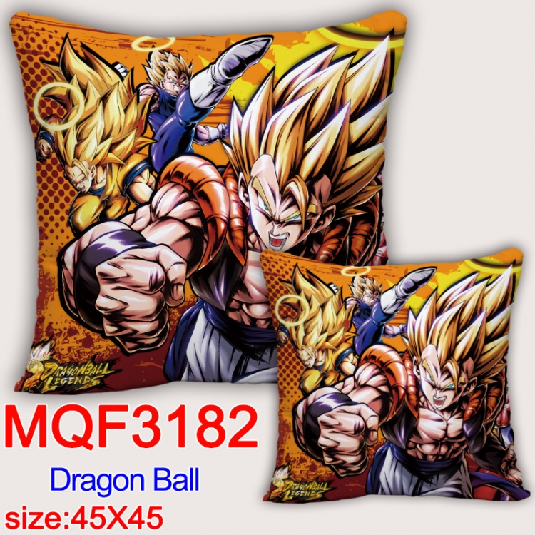 DRAGON BALL Anime square full-color pillow cushion 45X45CM NO FILLING  MQF-3182