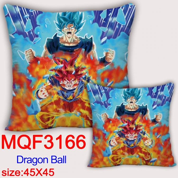DRAGON BALL Anime square full-color pillow cushion 45X45CM NO FILLING  MQF-3166