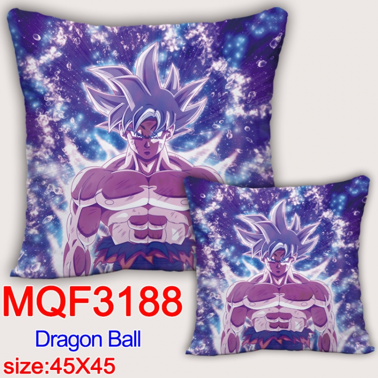 DRAGON BALL Anime square full-color pillow cushion 45X45CM NO FILLING MQF-3188
