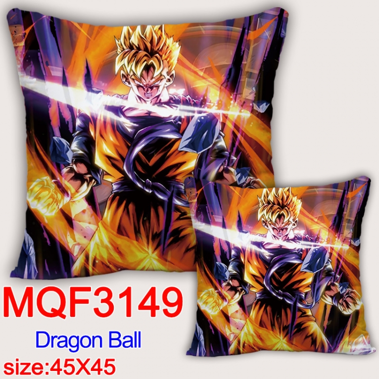 DRAGON BALL Anime square full-color pillow cushion 45X45CM NO FILLING MQF-3149