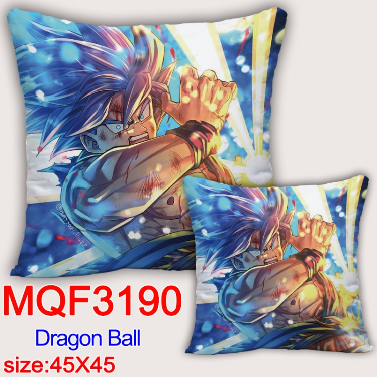 DRAGON BALL Anime square full-color pillow cushion 45X45CM NO FILLING MQF-3190
