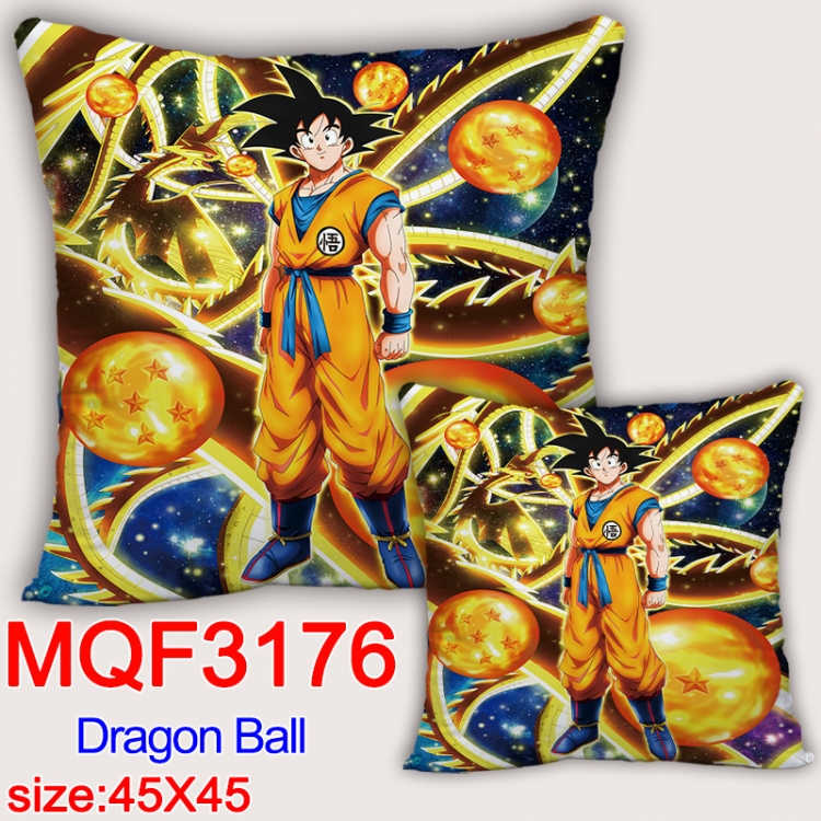 DRAGON BALL Anime square full-color pillow cushion 45X45CM NO FILLING MQF-3176