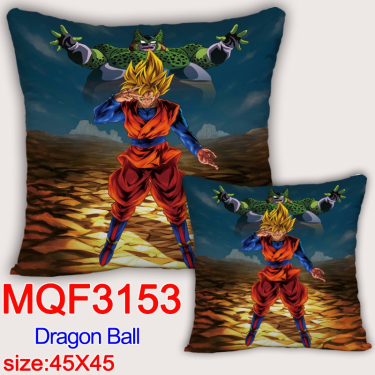 DRAGON BALL Anime square full-color pillow cushion 45X45CM NO FILLING MQF-3153