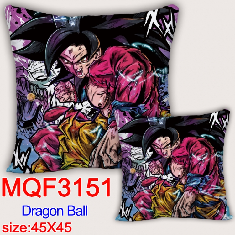 DRAGON BALL Anime square full-color pillow cushion 45X45CM NO FILLING MQF-3151