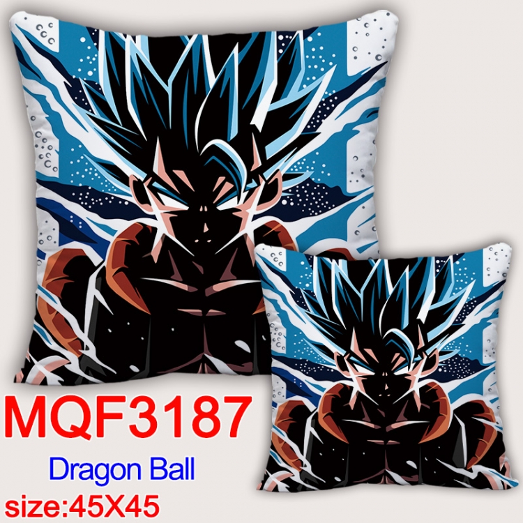 DRAGON BALL Anime square full-color pillow cushion 45X45CM NO FILLING MQF-3187