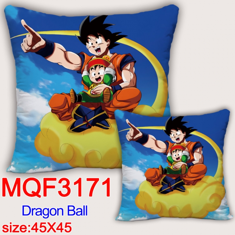 DRAGON BALL Anime square full-color pillow cushion 45X45CM NO FILLING MQF-3171