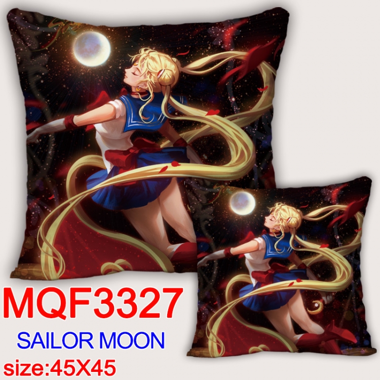 sailormoon Anime square full-color pillow cushion 45X45CM NO FILLING  MQF-3327
