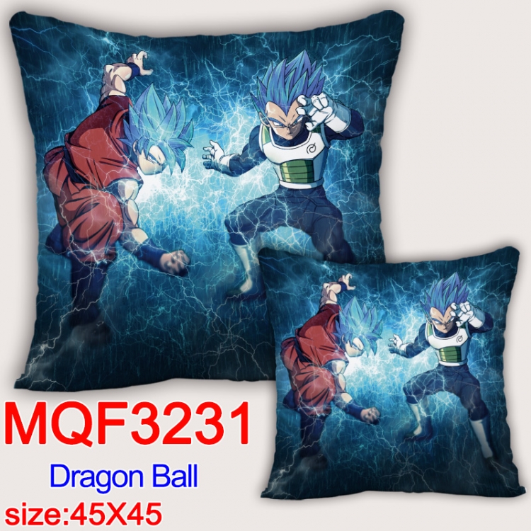 DRAGON BALL Anime square full-color pillow cushion 45X45CM NO FILLING  MQF-3231