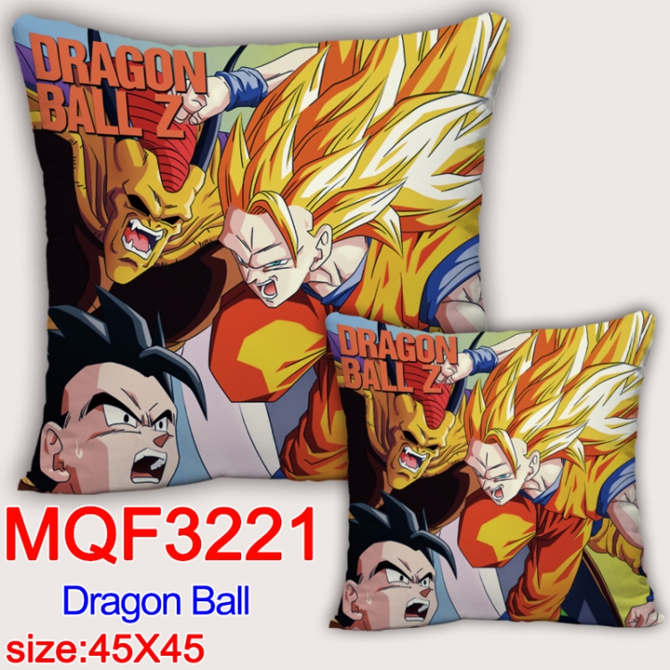 DRAGON BALL Anime square full-color pillow cushion 45X45CM NO FILLING MQF-3221
