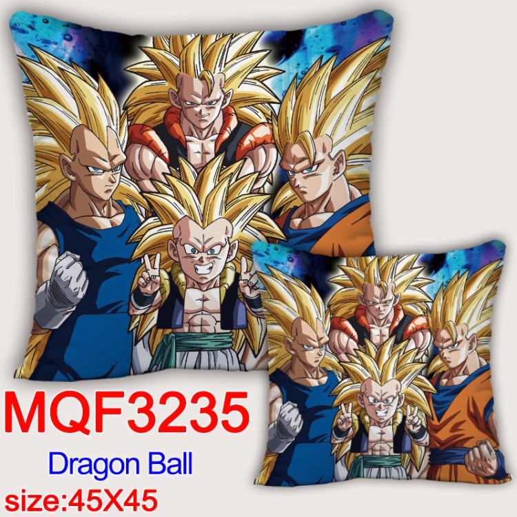 DRAGON BALL Anime square full-color pillow cushion 45X45CM NO FILLING MQF-3235