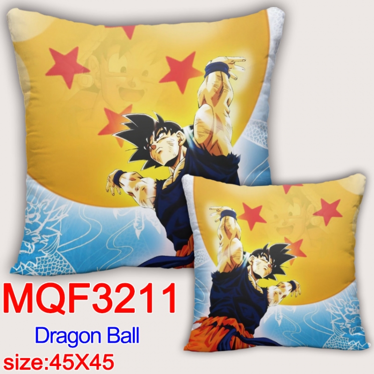 DRAGON BALL Anime square full-color pillow cushion 45X45CM NO FILLING MQF-3211