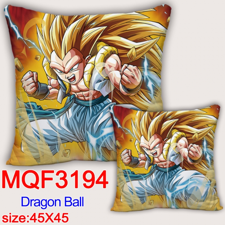 DRAGON BALL Anime square full-color pillow cushion 45X45CM NO FILLING MQF-3194