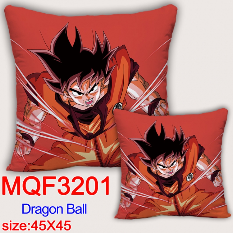 DRAGON BALL Anime square full-color pillow cushion 45X45CM NO FILLING MQF-3201