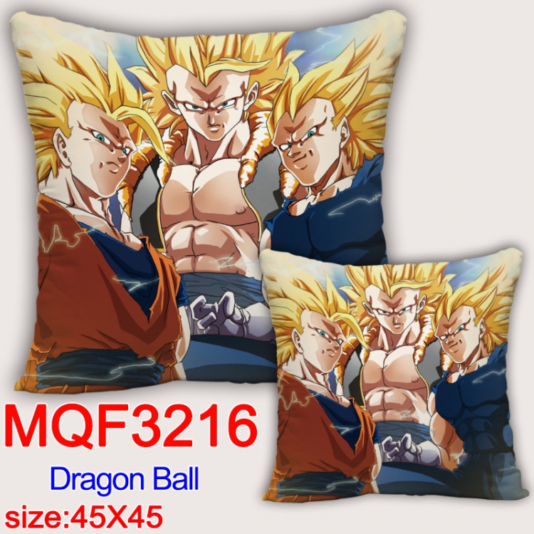 DRAGON BALL Anime square full-color pillow cushion 45X45CM NO FILLING MQF-3216