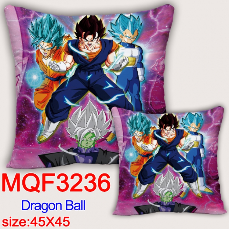 DRAGON BALL Anime square full-color pillow cushion 45X45CM NO FILLING  MQF-3236