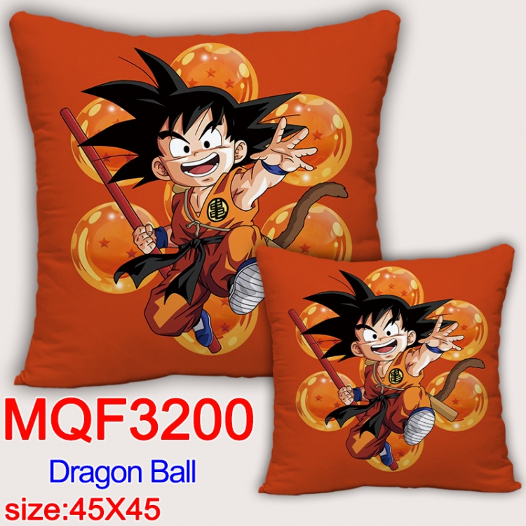 DRAGON BALL Anime square full-color pillow cushion 45X45CM NO FILLING  MQF-3200