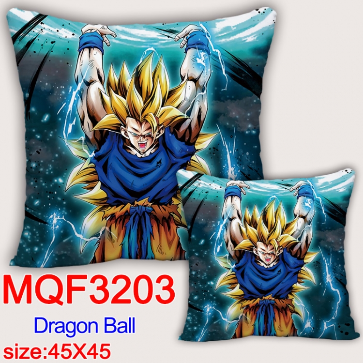 DRAGON BALL Anime square full-color pillow cushion 45X45CM NO FILLING MQF-3203