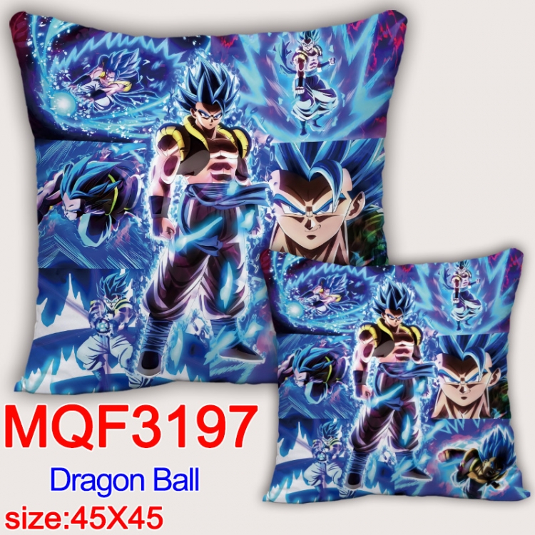 DRAGON BALL Anime square full-color pillow cushion 45X45CM NO FILLING MQF-3197