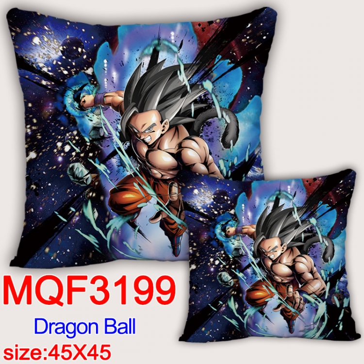 DRAGON BALL Anime square full-color pillow cushion 45X45CM NO FILLING MQF-3199