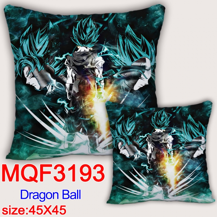 DRAGON BALL Anime square full-color pillow cushion 45X45CM NO FILLING MQF-3193