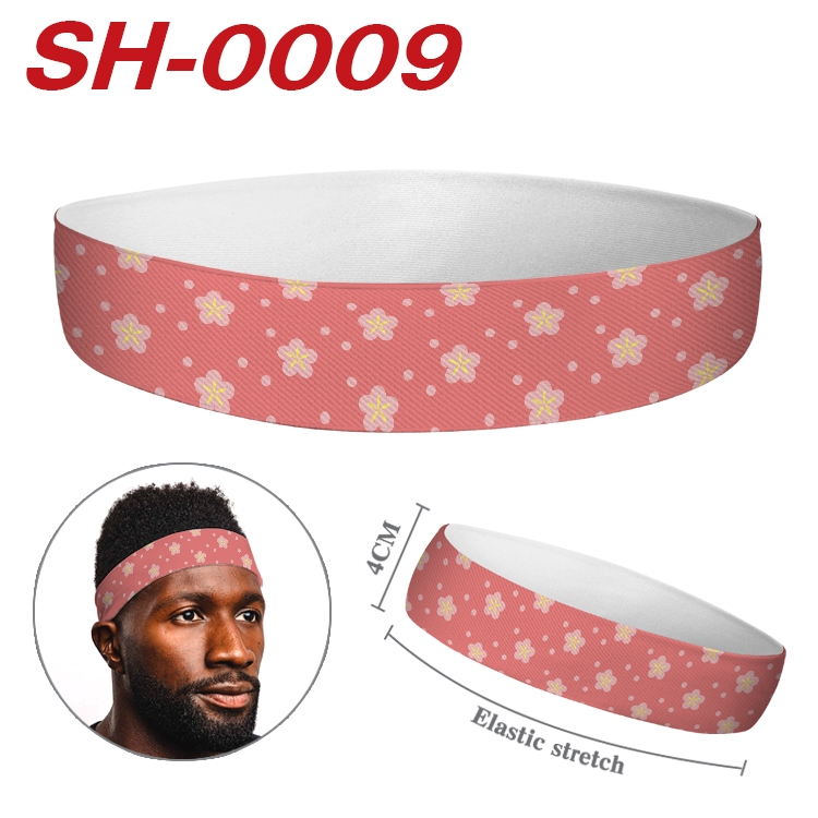 Demon Slayer Kimets Anime Stretch Sports Sweatband price for 5 pcs SH0009